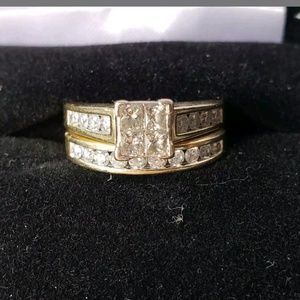 Kay Jewelers bridal ring set with band 14ct gold